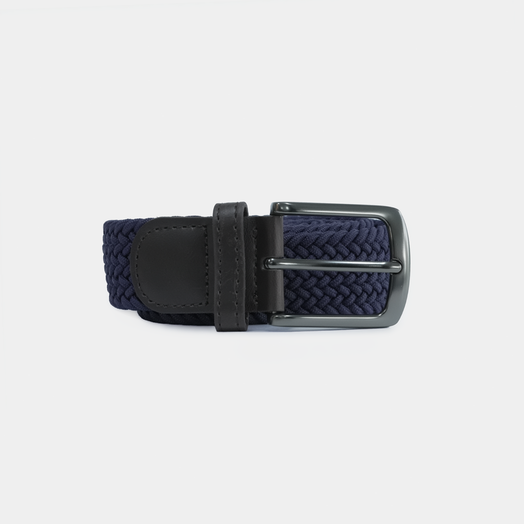 Correa nylon elastica Azul Navy - Café